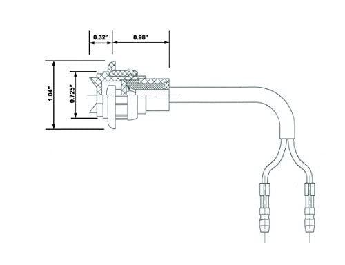 5X 3/4" Mount Red Round Bullet Clearance Side Marker Indicator Truck Trailer Mini Led Light #TOP1