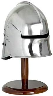 Nautical-Mart Mini Helmet Medieval Roman Greek Armor Helmet W/Wooden Stand
