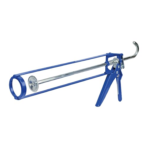 Pistola aplicadora de masilla Faithfull - Capacidad de 425 ml - Relación de empuje 7:1, gancho para escalera y pasador de limpieza, compatible con cartuchos C20 y C30 para selladores y adhesivos