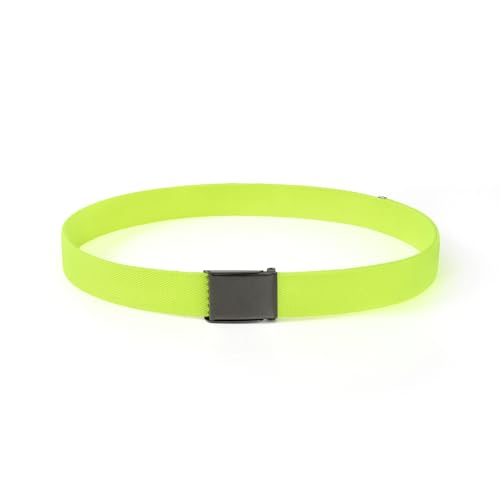 Image of Mile High Life Canvas Web Belt | Cut to Fit Up to 52 inch | Flip-Top Matte Silver Nickel Buckle 12 Colors