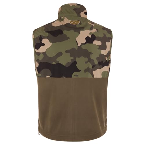 Drake Waterfowl Men's MST Eqwader Insulated Fleece-Lined Waterproof Windproof Breathable Adjustable Outdoor Hunting Zip Vest2