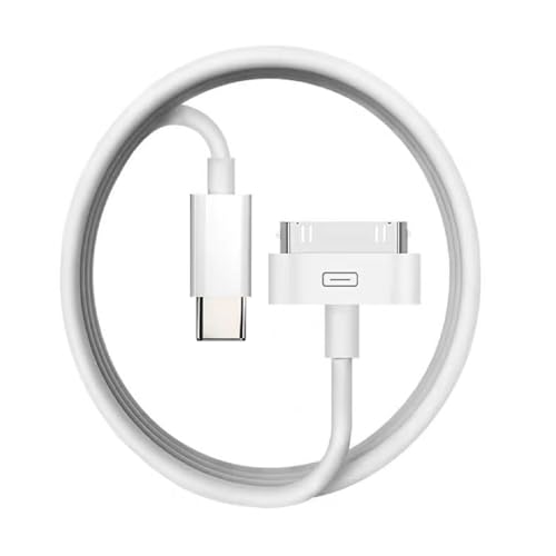 USB C to 30-Pin Charger Cable Cord for iPhone 4, Apple MFi Certified Next-Generation Data Cable and Charging Cord for iPhone 4/4s, 3G/3, iPad 3/2/1, iPod Classic iPod Touch/Nano(3.3Feet)