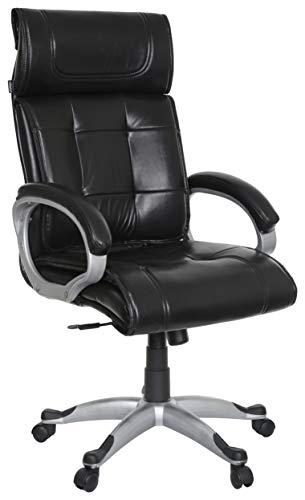 UNiCOS Townsville Townsville Chile High Back Office Chair (Black) Fixed Arm | 1 Min Easy Installation (Fabric)