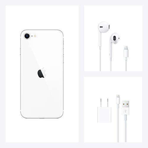 Image of Apple iPhone SE (128GB, White) [Locked] + Carrier Subscription