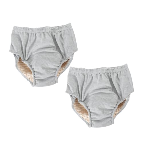 FOMIYES 2-Pack Leakproof Adult Diapers for Women Reusable Cotton Urinal Pants Anti-Leak Design