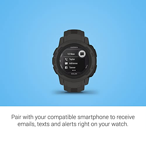 Image of Garmin Instinct 2S Solar, Smaller-Sized Rugged Outdoor Watch with GPS, with Solar Charging Capabilities, Built for All Elements, Multi-GNSS Support, Tracback Routing and More, Graphite