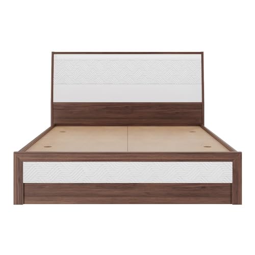 Image of Wakefit Bed | 3 Yr Warranty | Bed Queen Size, Comes with Storage Box, Noise-Free, Density: 680-750 kg /m, Termite & Borer Resistant, Fits Mattresses Up to 8 inches (Gibeon 78 x 60 - Columbian Walnut)