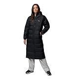 Columbia Pike Lake III Chaqueta Larga, Tecnología Reflectante, Resistente al Agua, Capucha Ajustable, Cintura con Cordón, Bolsillo Seguro - Mujer