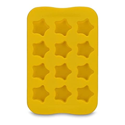 Yetier 12 Grid Silicone Ice Cream Chocolate Mold Tray Star/Heart/Round/Square Ice Cube Cake Mold DIY Tool Cover