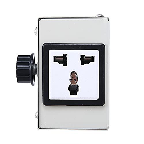 1 contrôleur de tension variable 4000 W AC 220 V avec adaptateur pour variateur de vitesse du ventilateur pour outils domestiques