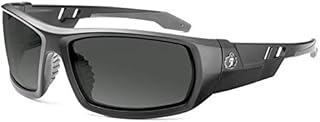 Ergodyne Skullerz Odin Safety Sunglasses - Matte Black Frame, Smoke Lens
