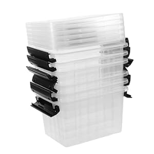 HEALLILY 6 Stück Aufbewahrungsboxen mit Deckel