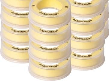 (Pack of 20) VARDA Raffles Teflon Tape(1/2inch,10mt.length) for Plumbing Tape and Water Pipe Sealing Tape Colour