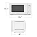 Kenmore 70722 0.7 cu. ft Compact 700 Watts 10 Power Settings, 6 Heating Presets, Removable Turntable, ADA Compliant Small Countertop Microwave, White