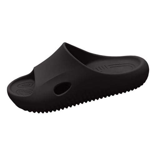 Sandalias unisex con soporte de arco para verano, transpirables, cómodas, ideales para interiores., Negro , 44 EU Ancho