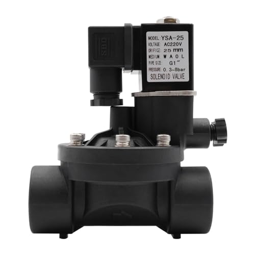 Électrovanne bidirectionnelle plastique normalement ouverte 110V vanne commande pilote manuelle - 3