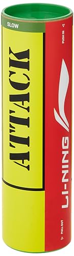 Li-Ning Attack Nylon Badminton Shuttlecocks (Yellow, Slow Speed) | Extreme Durability | Synthetic Cork (B07S8CXNKW) Amazon Price History, Amazon Price Tracker