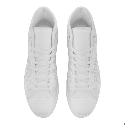 Custom Wedding Sneakers for Bride Bridesmaid, Personalized Bridal High Top Canvas Shoes with Names for Women Gift2