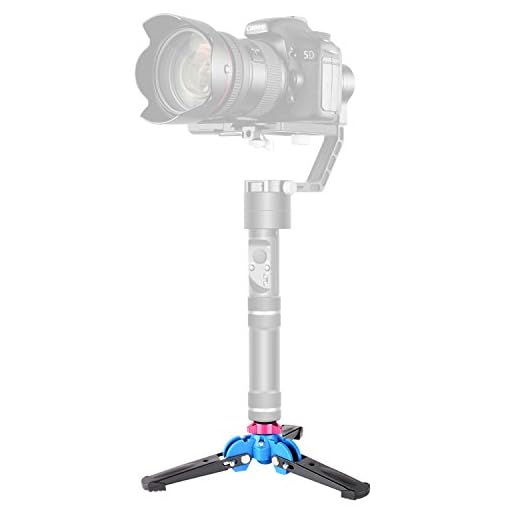 Neewer Foldable Tripod Monopod Stand Base Three Feet Support with 1/4 inch Screw for DSLR Camera Monopod Zhiyun Crane V2/ Crane M/Smooth Q/Smooth 3 III II/Feiyu G4 3-Axis Handheld Gimbal Stabilizer