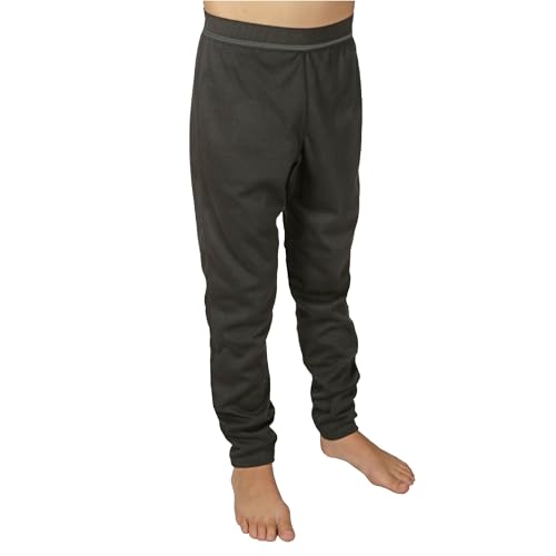Hot Chillys Youth Pepper Bi-Ply Bottom Midweight Relaxed Fit Base Layer - UPF 30 Thermal Underwear Pants2