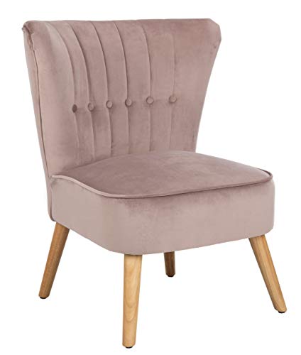 Sillón Retro Glam Terciopelo Malva miniatura 1