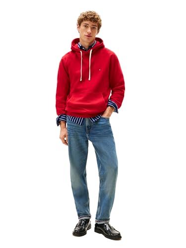 Tommy Hilfiger Men's Medium Weight Solid Fleece Hoodie Sweatshirt, Also Available in Big & Tall3