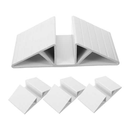 Luxshiny 4 Piezas De Ranuras para Tarjetas De Refuerzo De Valla Soporte De Pie De Valla De Aislamiento Accesorios De Refuerzo De Valla Pies De Soporte para Puerta De Bebé Pies De