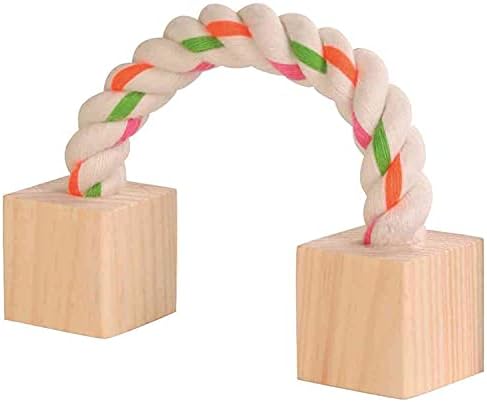 Trixie lina do zabawy z drewnianymi klockami dla małych zwierząt, 20 cm