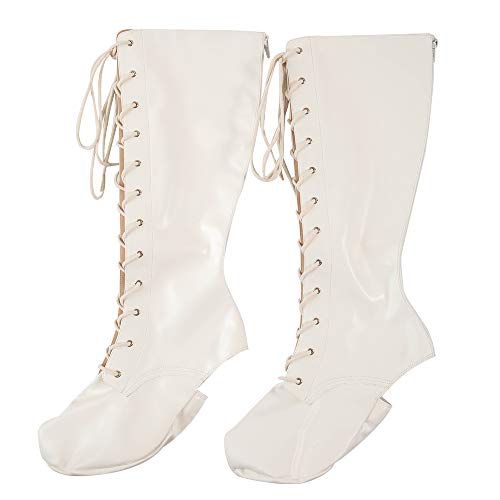 ［クラッセ］ ブーツカバー編み上げ 白 フリーサイズ