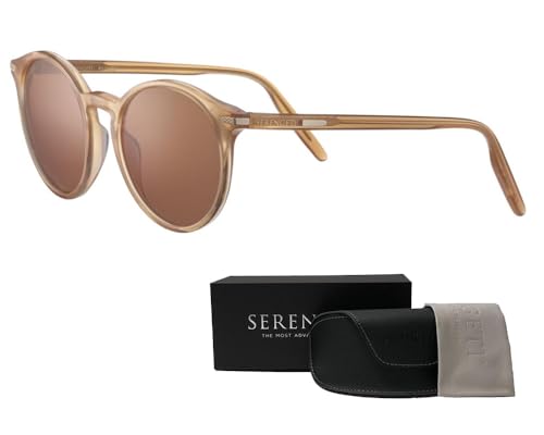 Serengeti Leonora Round Sunglasses For Women +BUNDLE with ACCESSORY EYEWEAR KIT3