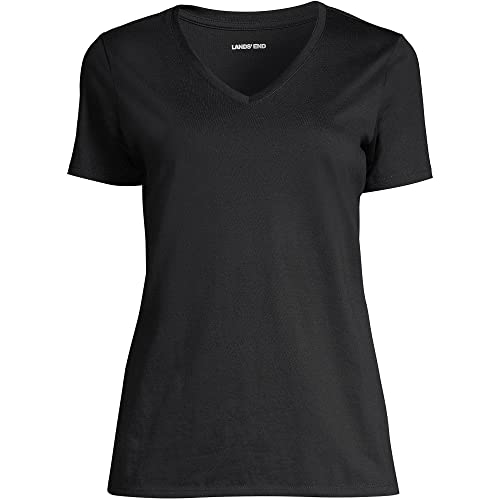 Image of Lands' End Women's Supima V-Neck T-Shirt