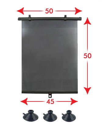 Sonnenschutz 2 x Auto Sonnenrollo 50 cm Sonnenschutzrollo Rollo