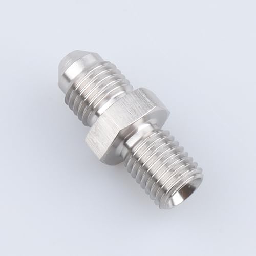 Image of AC PERFORMANCE Male M10 x 1.25 Metric Thread to -4 AN Flare Adapter Stainless Steel