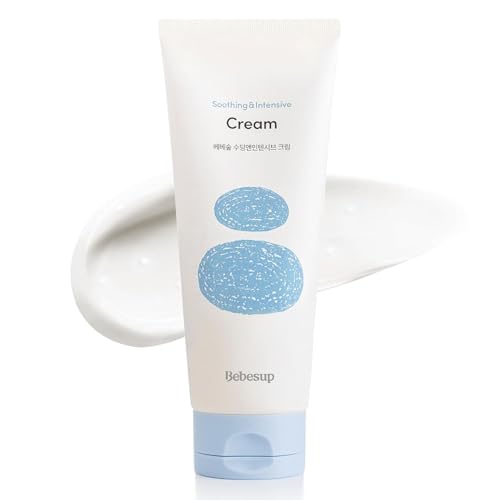 BEBESUP- 100-Hour Moisture Barrier Baby Cream | Korean Skincare for Sensitive &amp; Atopic Skin Ceramide Capsule Organic Rice-Infused Hypoallergenic Dermatologist Approved 6.76 fl oz