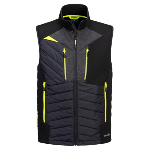 Portwest Mens DX4 Baffled Hybrid Gilet (L) (Black)