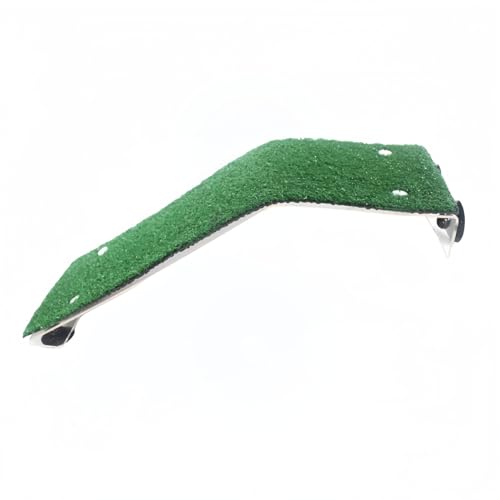 亀用浮き島テラス・吸盤式取り付け・人工芝付き | 爬虫類/両生類用休憩スペース・自然傾斜ではしご登りやすい | 水槽装飾・日光浴/日なたぼっこ・隠れ家機能付きペット用品 (L)