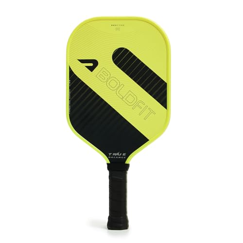 Image of Boldfit Pickle Ball Racket Pickleball Paddle 13mm with Comfort Grip Handle, Enhanced Power & Control, Hexacore Structure
