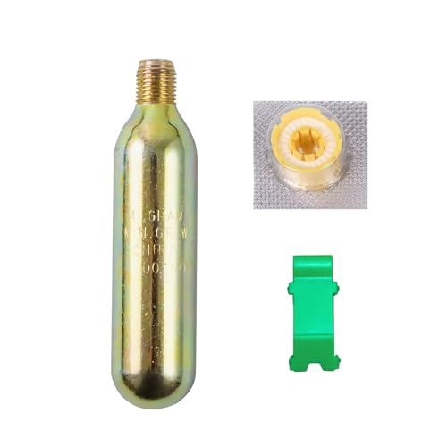 QSBENI 24 Gram CO2 Cartridge Life Jacket Rearming Kit Auto/Manual PFDfor Inflatable Life VestRefill Metal Bottles 1/2-inch CO2 Cartridges