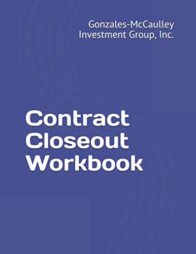Contract Closeout Workbook