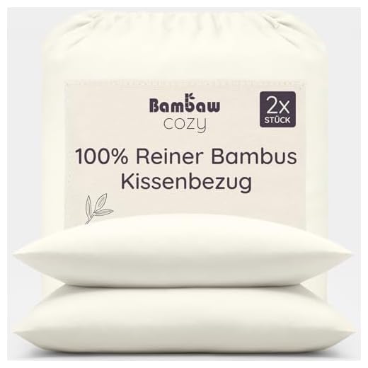 Semptec Urban Survival Technology Aufblasbare Kissen: Aufblasbares Wende-Kopfkissen, 37 x 28 cm (Aufblasbares Kissen mit Bezug) 3 Kissenhülle Beige Set | Bambus Kissenbezug | Bettwäsche Beige | Kissenbezug Winter und Sommer | Kühl Kissenbezug | Allergiker Bezug Kopfkissen | Kissenhülle Nachhaltig | Kopfkissenbezug 40x80 | Bambaw