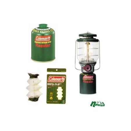 Amazon Coleman コールマン 2500ノーススターlpガスランタン 最大1543ルーメン ガス燃料 マントル お得な3点セット グリーン コールマン Coleman ランタン