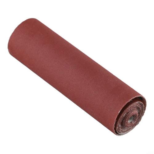 Emery Cloth - Rollo de papel de lija de 10 cm x 100 cm, corindón, resistente al agua, al aceite, flexible, para metal, madera, coche, construcción naval, manualidades, rasgable manualmente, de 80 a