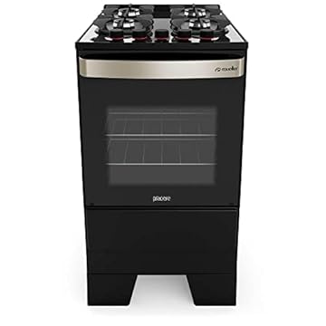 Fogão Mueller Piacere Vetro 4b Preto