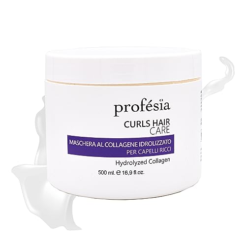 PROFESIA Mascarilla para cabello rizado, 500 ml, con colágeno hidrolizado, reestructurante, define y da elasticidad, antiencrespamiento – Styling para cabellos rizados