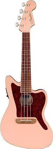 Fender Fullerton Jazzmaster Uke, Diapasón Nogal & Golpeador Carey...