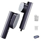 Rotatable Travel Steamer for clothes, Hulmay travel portable handheld clothing steamer,2 in 1 mini s