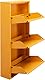 Kare Design Schuhschrank Caruso Gelb, Metall, mit 3 Klappen, Schuhablage für 6 Paar Schuhe, schmal, platzsparend, hoch, Schuhregal, Eingangsbereich, 103x50x15 cm (H/B/T)
