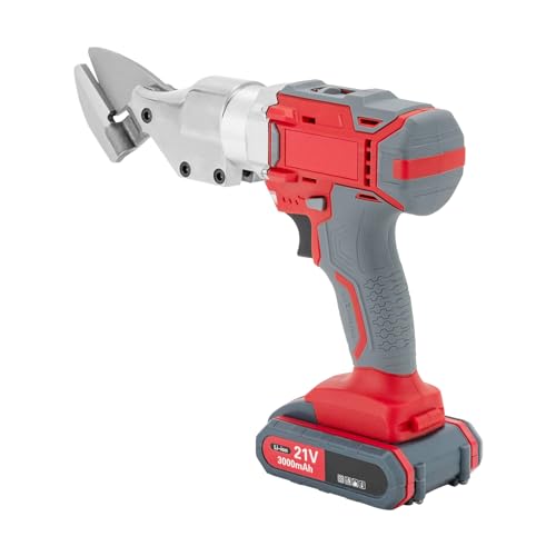 21V Electric Metal Shears, Speed Swivel Head Electric Metal Cutter Shear, Cordless Metal Shears for Cutting Sheet Iron