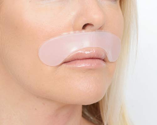Kami Pure Anti-Wrinkle Lip & Smile Line Pad – Reusable Silicone Gel Anti-Aging Collagen Patch to Repair, Hydrate, Plump, & Smooth Skin, Injection & Filler Alternative, Facial Mask Single Pack Gift for Her Stocking Stuffer