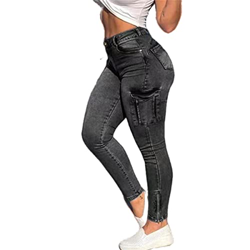 Women's High Waisted Stretch Jeans Butt Lifting Legging Workout Cargo Leggings Slim Fit Skinny Leg Jean2